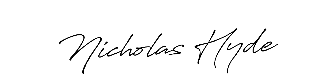 Make a short Nicholas Hyde signature style. Manage your documents anywhere anytime using Antro_Vectra_Bolder. Create and add eSignatures, submit forms, share and send files easily. Nicholas Hyde signature style 7 images and pictures png