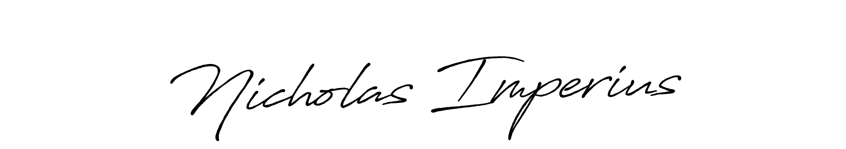 The best way (Antro_Vectra_Bolder) to make a short signature is to pick only two or three words in your name. The name Nicholas Imperius include a total of six letters. For converting this name. Nicholas Imperius signature style 7 images and pictures png