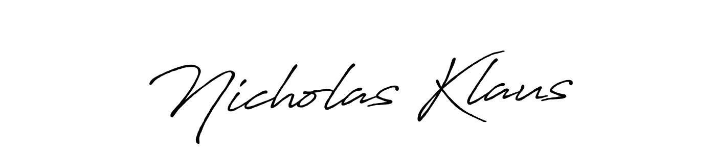 Here are the top 10 professional signature styles for the name Nicholas Klaus. These are the best autograph styles you can use for your name. Nicholas Klaus signature style 7 images and pictures png