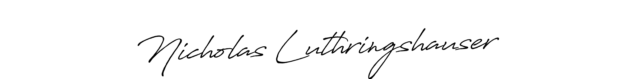 Make a beautiful signature design for name Nicholas Luthringshauser. Use this online signature maker to create a handwritten signature for free. Nicholas Luthringshauser signature style 7 images and pictures png