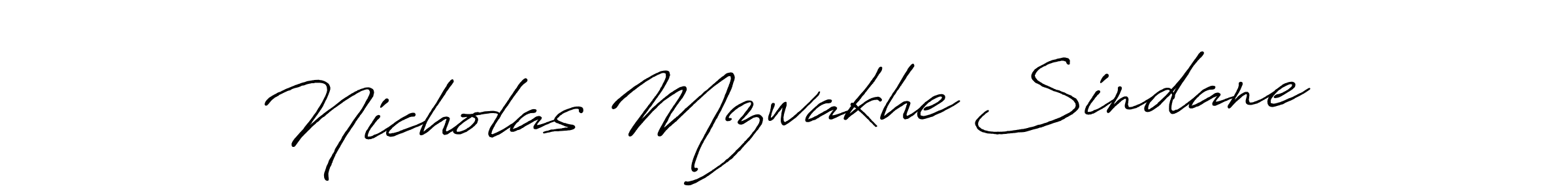 Use a signature maker to create a handwritten signature online. With this signature software, you can design (Antro_Vectra_Bolder) your own signature for name Nicholas Mzwakhe Sindane. Nicholas Mzwakhe Sindane signature style 7 images and pictures png