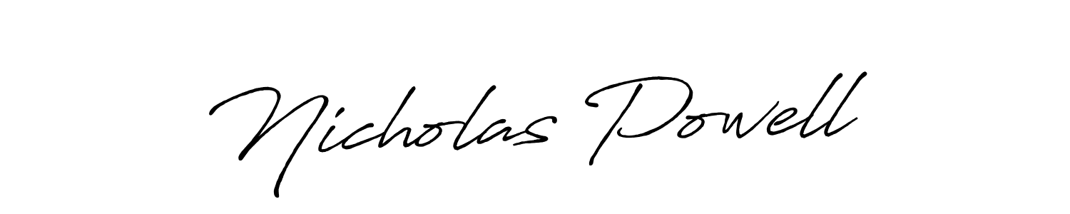 if you are searching for the best signature style for your name Nicholas Powell. so please give up your signature search. here we have designed multiple signature styles  using Antro_Vectra_Bolder. Nicholas Powell signature style 7 images and pictures png