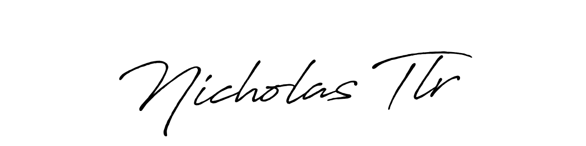 How to make Nicholas Tlr signature? Antro_Vectra_Bolder is a professional autograph style. Create handwritten signature for Nicholas Tlr name. Nicholas Tlr signature style 7 images and pictures png