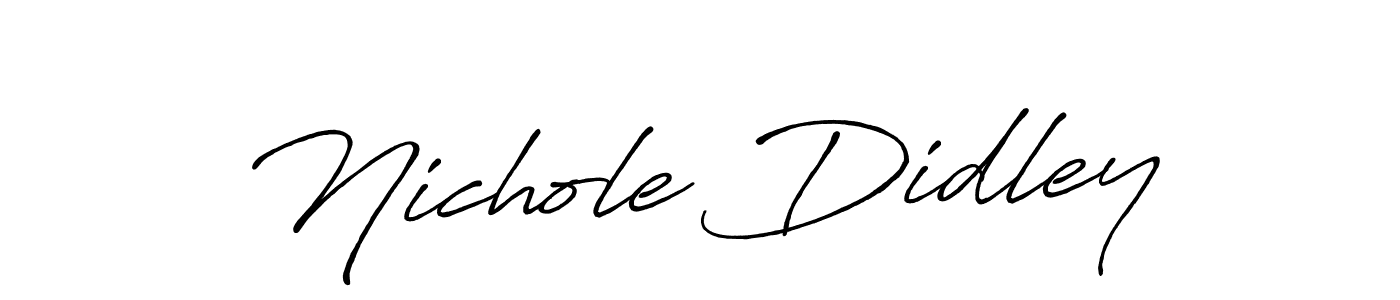 You can use this online signature creator to create a handwritten signature for the name Nichole Didley. This is the best online autograph maker. Nichole Didley signature style 7 images and pictures png