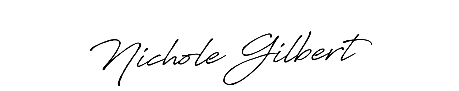 This is the best signature style for the Nichole Gilbert name. Also you like these signature font (Antro_Vectra_Bolder). Mix name signature. Nichole Gilbert signature style 7 images and pictures png