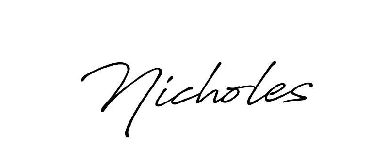 Similarly Antro_Vectra_Bolder is the best handwritten signature design. Signature creator online .You can use it as an online autograph creator for name Nicholes. Nicholes signature style 7 images and pictures png