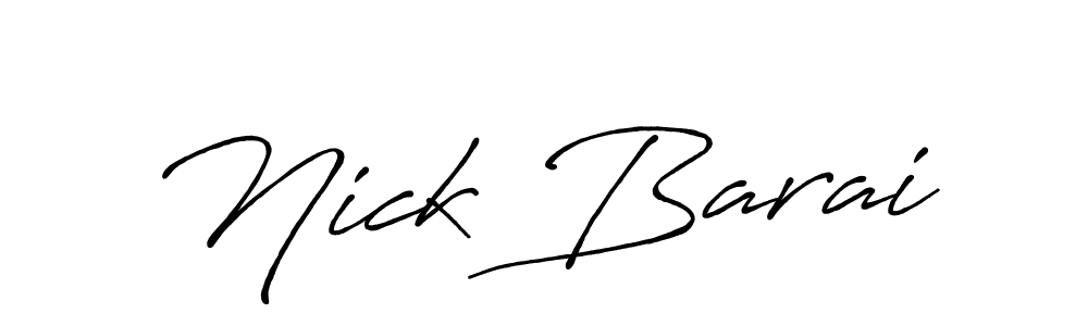 if you are searching for the best signature style for your name Nick Barai. so please give up your signature search. here we have designed multiple signature styles  using Antro_Vectra_Bolder. Nick Barai signature style 7 images and pictures png