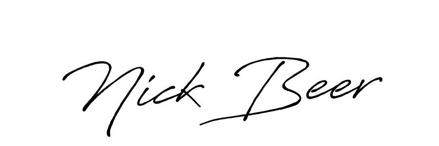 Antro_Vectra_Bolder is a professional signature style that is perfect for those who want to add a touch of class to their signature. It is also a great choice for those who want to make their signature more unique. Get Nick Beer name to fancy signature for free. Nick Beer signature style 7 images and pictures png