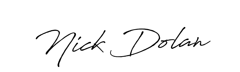 How to make Nick Dolan signature? Antro_Vectra_Bolder is a professional autograph style. Create handwritten signature for Nick Dolan name. Nick Dolan signature style 7 images and pictures png