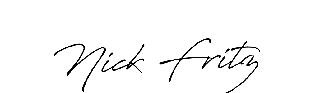 Create a beautiful signature design for name Nick Fritz. With this signature (Antro_Vectra_Bolder) fonts, you can make a handwritten signature for free. Nick Fritz signature style 7 images and pictures png