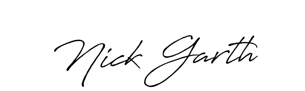 Also You can easily find your signature by using the search form. We will create Nick Garth name handwritten signature images for you free of cost using Antro_Vectra_Bolder sign style. Nick Garth signature style 7 images and pictures png
