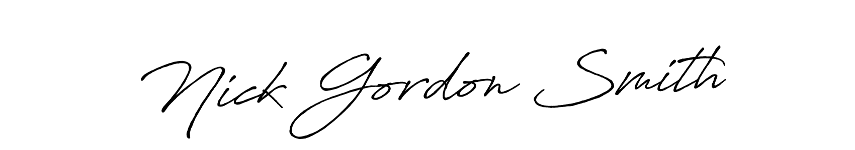 The best way (Antro_Vectra_Bolder) to make a short signature is to pick only two or three words in your name. The name Nick Gordon Smith include a total of six letters. For converting this name. Nick Gordon Smith signature style 7 images and pictures png