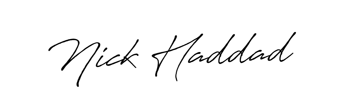 Make a beautiful signature design for name Nick Haddad. Use this online signature maker to create a handwritten signature for free. Nick Haddad signature style 7 images and pictures png