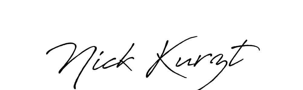 Create a beautiful signature design for name Nick Kurzt. With this signature (Antro_Vectra_Bolder) fonts, you can make a handwritten signature for free. Nick Kurzt signature style 7 images and pictures png