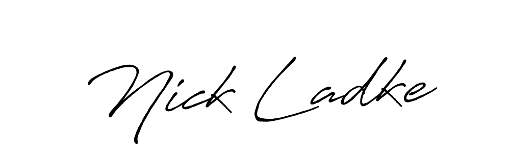 The best way (Antro_Vectra_Bolder) to make a short signature is to pick only two or three words in your name. The name Nick Ladke include a total of six letters. For converting this name. Nick Ladke signature style 7 images and pictures png