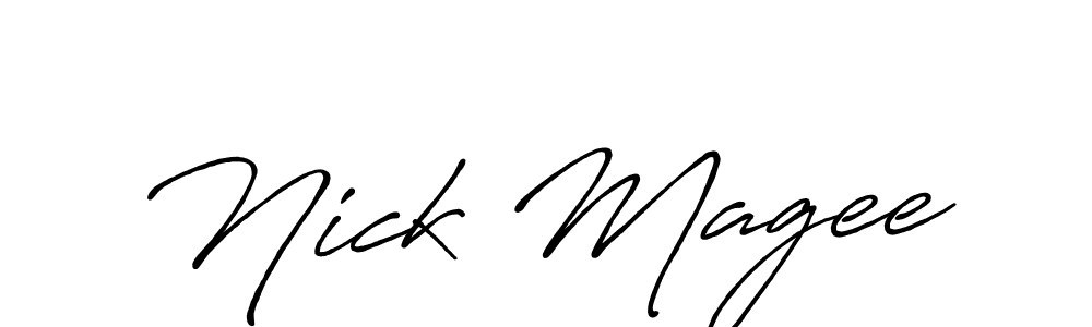 Similarly Antro_Vectra_Bolder is the best handwritten signature design. Signature creator online .You can use it as an online autograph creator for name Nick Magee. Nick Magee signature style 7 images and pictures png