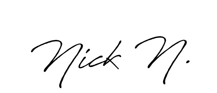 You can use this online signature creator to create a handwritten signature for the name Nick N.. This is the best online autograph maker. Nick N. signature style 7 images and pictures png