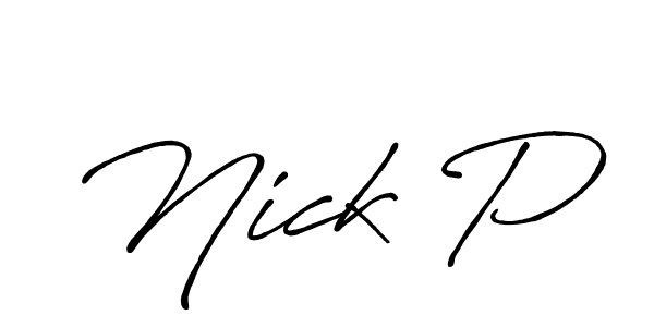 Check out images of Autograph of Nick P name. Actor Nick P Signature Style. Antro_Vectra_Bolder is a professional sign style online. Nick P signature style 7 images and pictures png