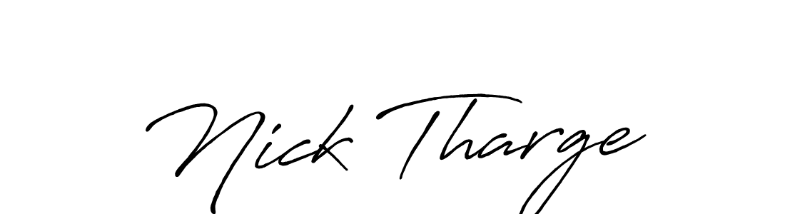 Make a beautiful signature design for name Nick Tharge. With this signature (Antro_Vectra_Bolder) style, you can create a handwritten signature for free. Nick Tharge signature style 7 images and pictures png