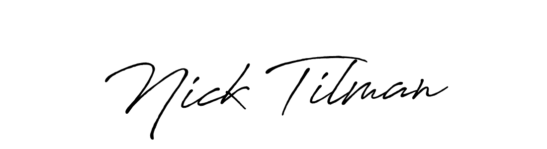 How to make Nick Tilman signature? Antro_Vectra_Bolder is a professional autograph style. Create handwritten signature for Nick Tilman name. Nick Tilman signature style 7 images and pictures png