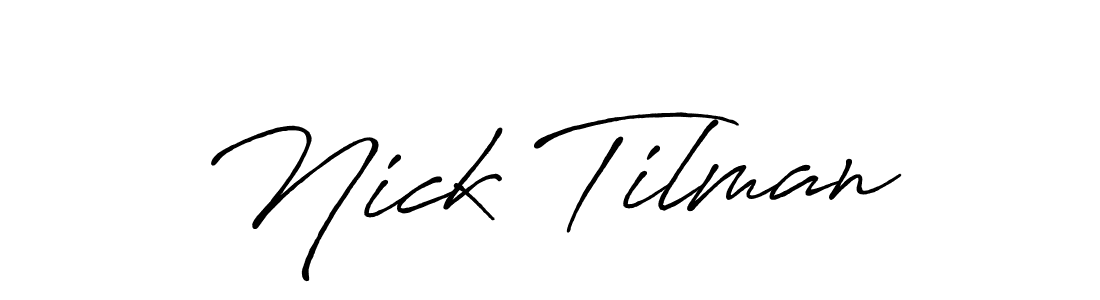 Use a signature maker to create a handwritten signature online. With this signature software, you can design (Antro_Vectra_Bolder) your own signature for name Nick Tilman. Nick Tilman signature style 7 images and pictures png