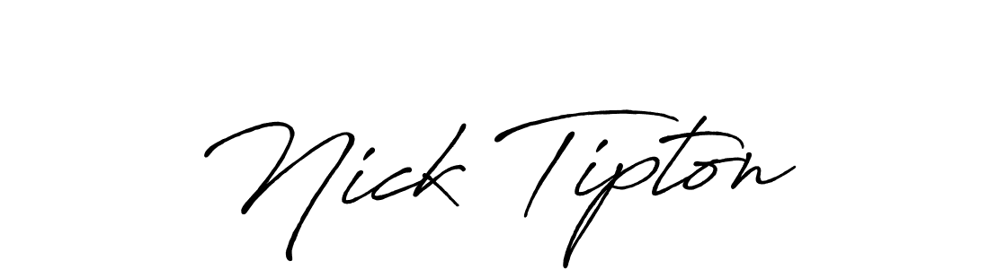 How to make Nick Tipton signature? Antro_Vectra_Bolder is a professional autograph style. Create handwritten signature for Nick Tipton name. Nick Tipton signature style 7 images and pictures png