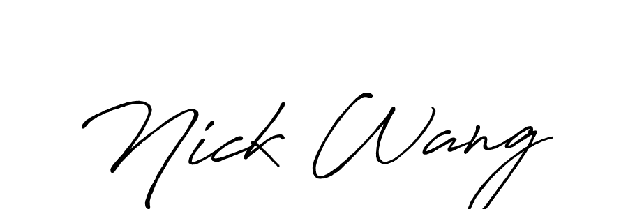 Make a beautiful signature design for name Nick Wang. Use this online signature maker to create a handwritten signature for free. Nick Wang signature style 7 images and pictures png