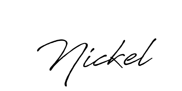 The best way (Antro_Vectra_Bolder) to make a short signature is to pick only two or three words in your name. The name Nickel include a total of six letters. For converting this name. Nickel signature style 7 images and pictures png