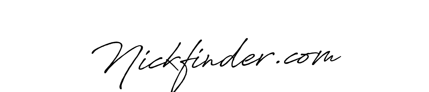 How to make Nickfinder.com name signature. Use Antro_Vectra_Bolder style for creating short signs online. This is the latest handwritten sign. Nickfinder.com signature style 7 images and pictures png