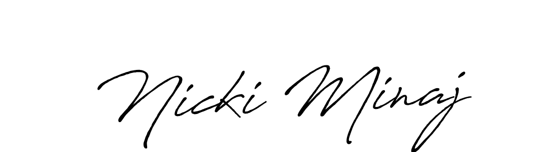 The best way (Antro_Vectra_Bolder) to make a short signature is to pick only two or three words in your name. The name Nicki Minaj include a total of six letters. For converting this name. Nicki Minaj signature style 7 images and pictures png