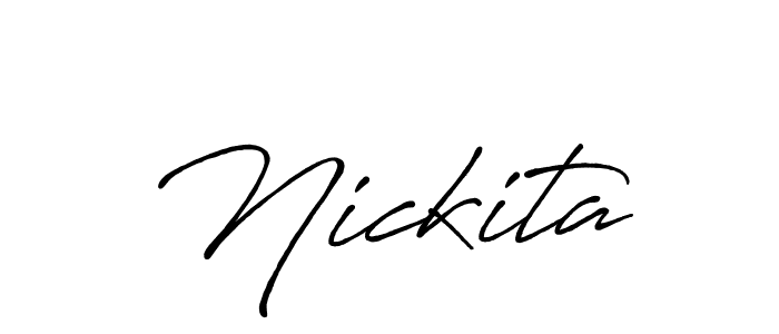 The best way (Antro_Vectra_Bolder) to make a short signature is to pick only two or three words in your name. The name Nickita include a total of six letters. For converting this name. Nickita signature style 7 images and pictures png