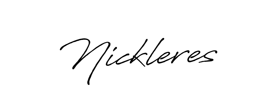 How to make Nickleres signature? Antro_Vectra_Bolder is a professional autograph style. Create handwritten signature for Nickleres name. Nickleres signature style 7 images and pictures png