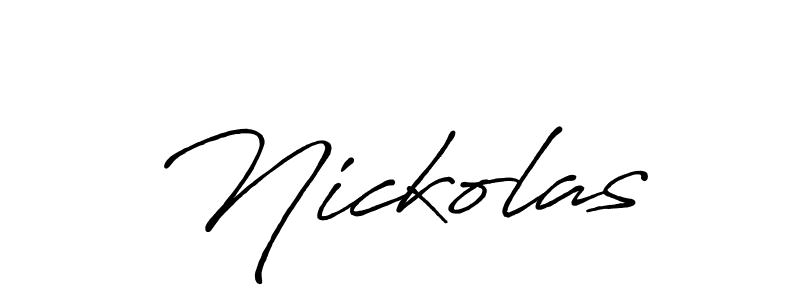 You should practise on your own different ways (Antro_Vectra_Bolder) to write your name (Nickolas) in signature. don't let someone else do it for you. Nickolas signature style 7 images and pictures png