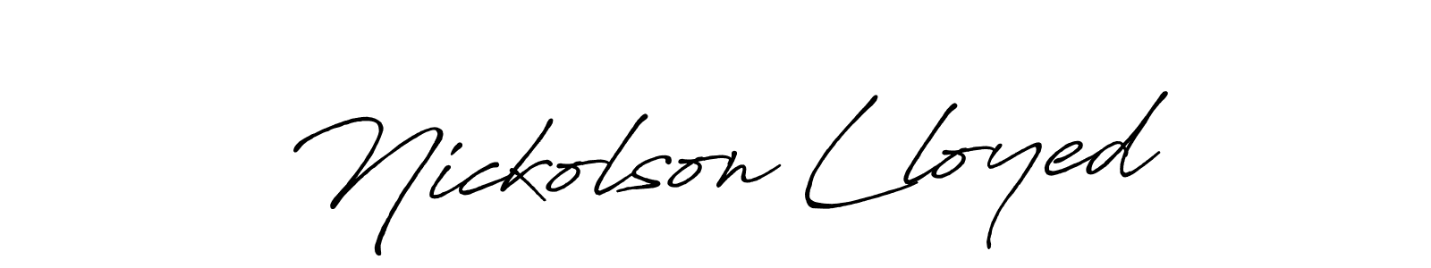 See photos of Nickolson Lloyed official signature by Spectra . Check more albums & portfolios. Read reviews & check more about Antro_Vectra_Bolder font. Nickolson Lloyed signature style 7 images and pictures png