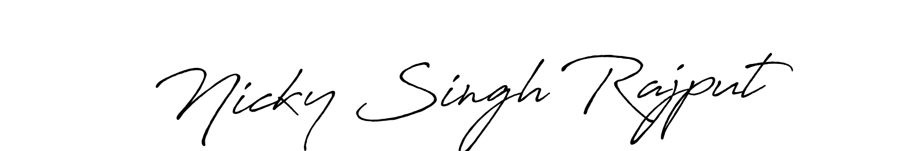 Make a beautiful signature design for name Nicky Singh Rajput. Use this online signature maker to create a handwritten signature for free. Nicky Singh Rajput signature style 7 images and pictures png