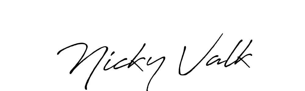 Here are the top 10 professional signature styles for the name Nicky Valk. These are the best autograph styles you can use for your name. Nicky Valk signature style 7 images and pictures png