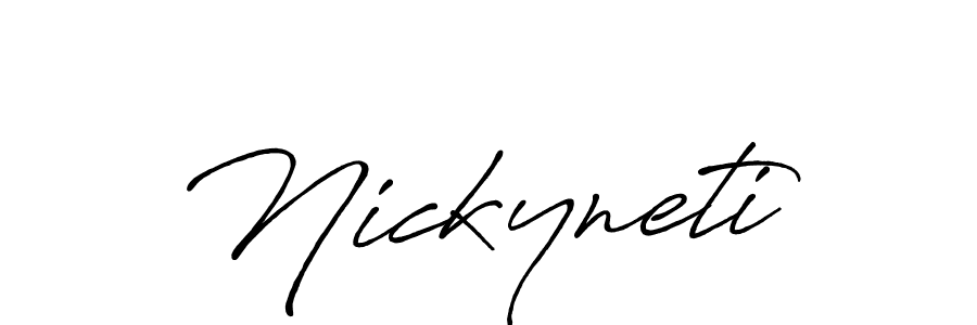 Antro_Vectra_Bolder is a professional signature style that is perfect for those who want to add a touch of class to their signature. It is also a great choice for those who want to make their signature more unique. Get Nickyneti name to fancy signature for free. Nickyneti signature style 7 images and pictures png