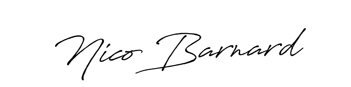 You can use this online signature creator to create a handwritten signature for the name Nico Barnard. This is the best online autograph maker. Nico Barnard signature style 7 images and pictures png