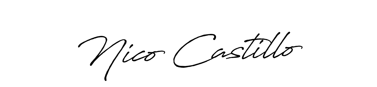 Once you've used our free online signature maker to create your best signature Antro_Vectra_Bolder style, it's time to enjoy all of the benefits that Nico Castillo name signing documents. Nico Castillo signature style 7 images and pictures png