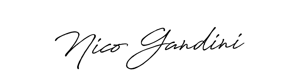 It looks lik you need a new signature style for name Nico Gandini. Design unique handwritten (Antro_Vectra_Bolder) signature with our free signature maker in just a few clicks. Nico Gandini signature style 7 images and pictures png