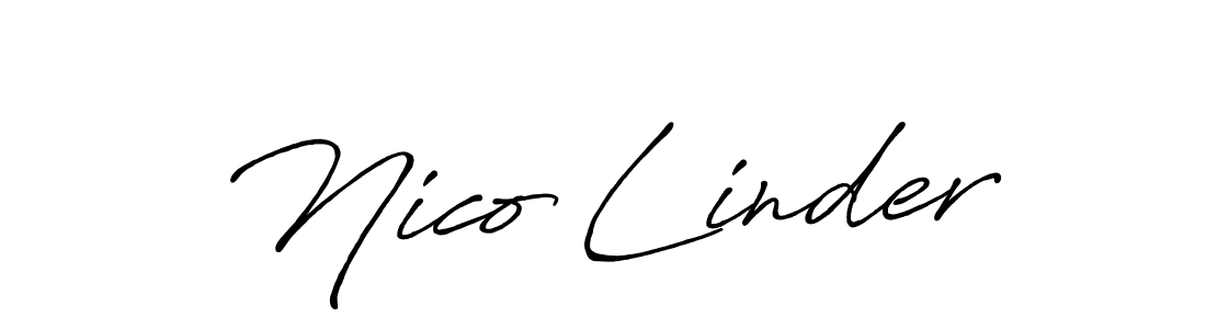 Also You can easily find your signature by using the search form. We will create Nico Linder name handwritten signature images for you free of cost using Antro_Vectra_Bolder sign style. Nico Linder signature style 7 images and pictures png