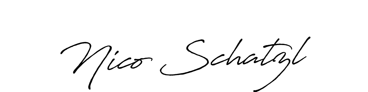 It looks lik you need a new signature style for name Nico Schatzl. Design unique handwritten (Antro_Vectra_Bolder) signature with our free signature maker in just a few clicks. Nico Schatzl signature style 7 images and pictures png