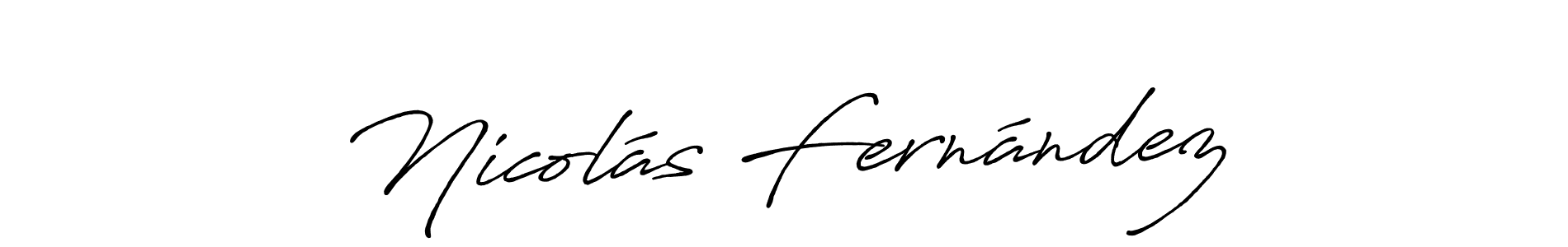 Also we have Nicolás Fernández name is the best signature style. Create professional handwritten signature collection using Antro_Vectra_Bolder autograph style. Nicolás Fernández signature style 7 images and pictures png