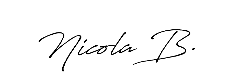 Best and Professional Signature Style for Nicola B.. Antro_Vectra_Bolder Best Signature Style Collection. Nicola B. signature style 7 images and pictures png