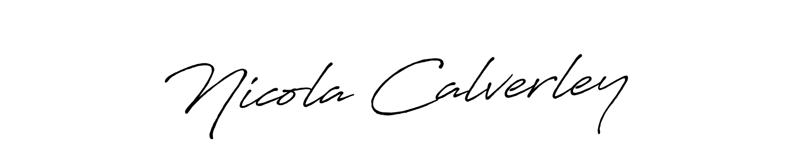 Use a signature maker to create a handwritten signature online. With this signature software, you can design (Antro_Vectra_Bolder) your own signature for name Nicola Calverley. Nicola Calverley signature style 7 images and pictures png