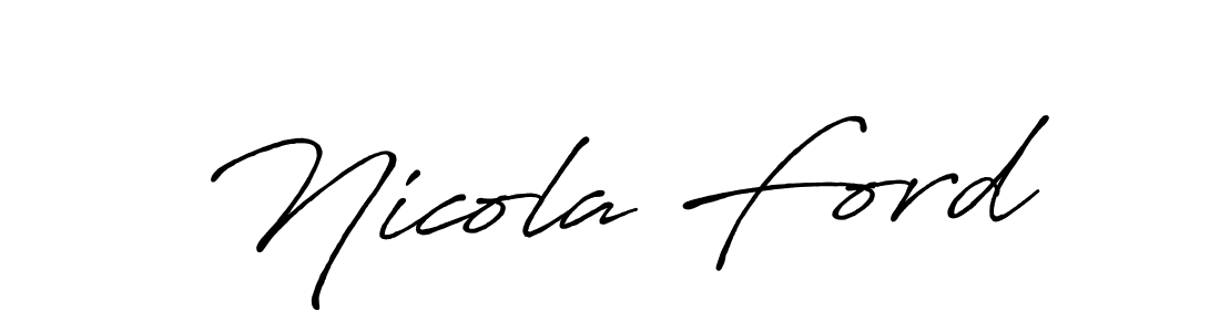 The best way (Antro_Vectra_Bolder) to make a short signature is to pick only two or three words in your name. The name Nicola Ford include a total of six letters. For converting this name. Nicola Ford signature style 7 images and pictures png