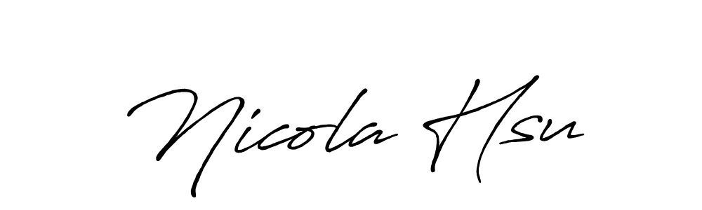See photos of Nicola Hsu official signature by Spectra . Check more albums & portfolios. Read reviews & check more about Antro_Vectra_Bolder font. Nicola Hsu signature style 7 images and pictures png