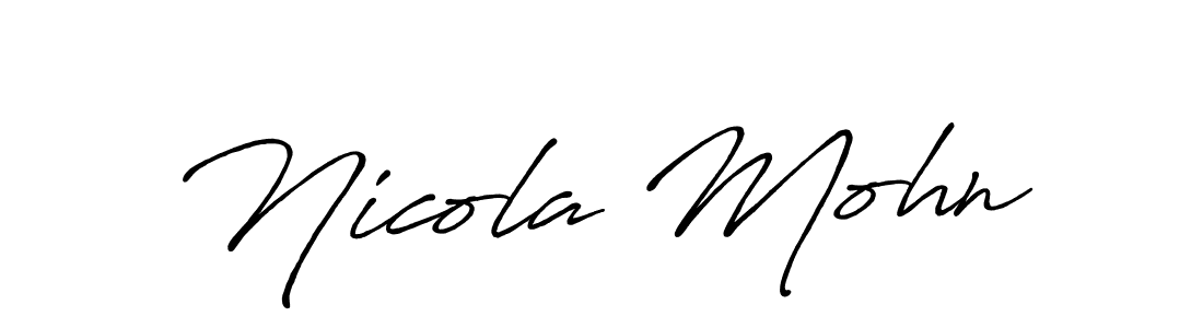 This is the best signature style for the Nicola Mohn name. Also you like these signature font (Antro_Vectra_Bolder). Mix name signature. Nicola Mohn signature style 7 images and pictures png