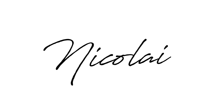 You should practise on your own different ways (Antro_Vectra_Bolder) to write your name (Nicolai) in signature. don't let someone else do it for you. Nicolai signature style 7 images and pictures png