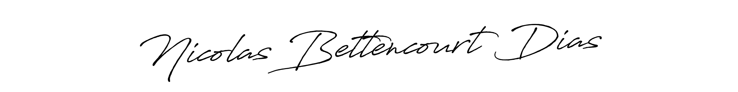 Create a beautiful signature design for name Nicolas Bettencourt Dias. With this signature (Antro_Vectra_Bolder) fonts, you can make a handwritten signature for free. Nicolas Bettencourt Dias signature style 7 images and pictures png